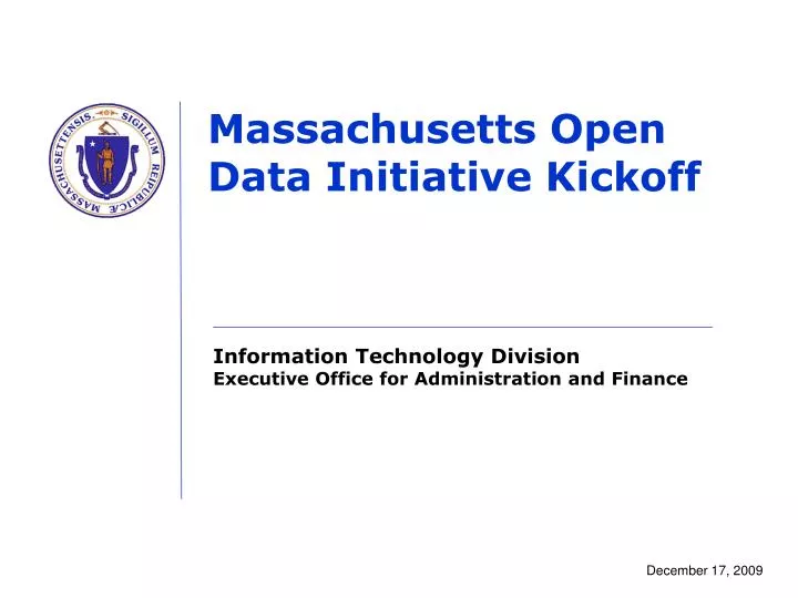 massachusetts open data initiative kickoff