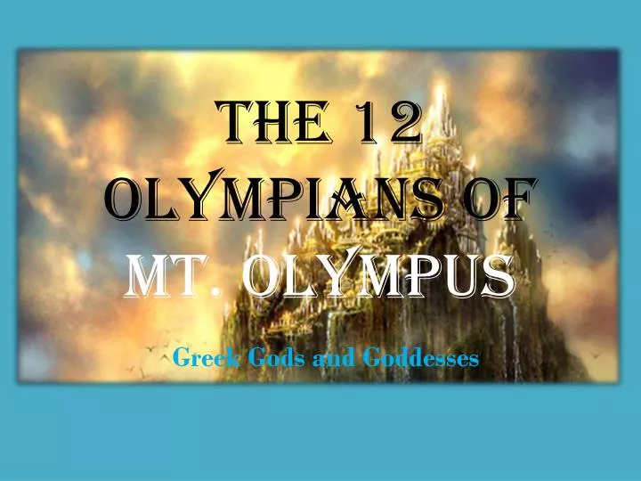 the 12 olympians of mt olympus