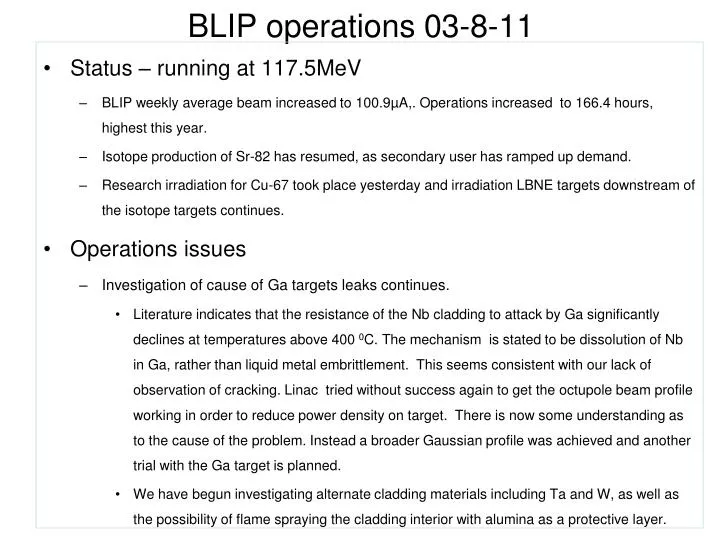 blip operations 03 8 11