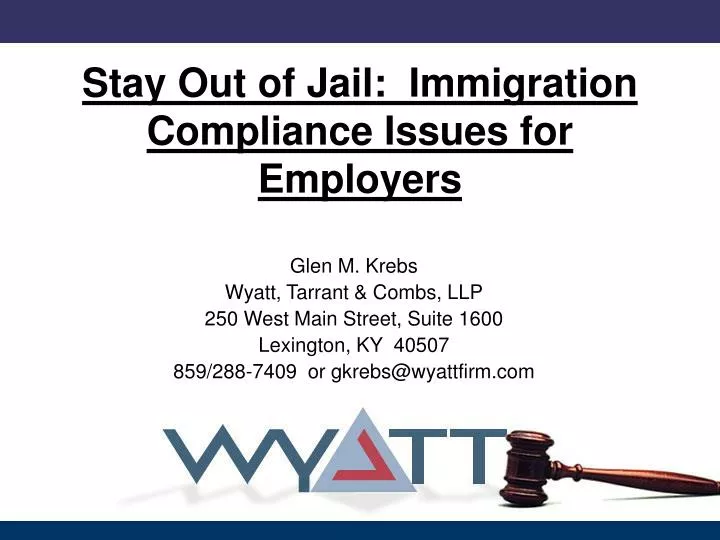 stay out of jail immigration compliance issues for employers
