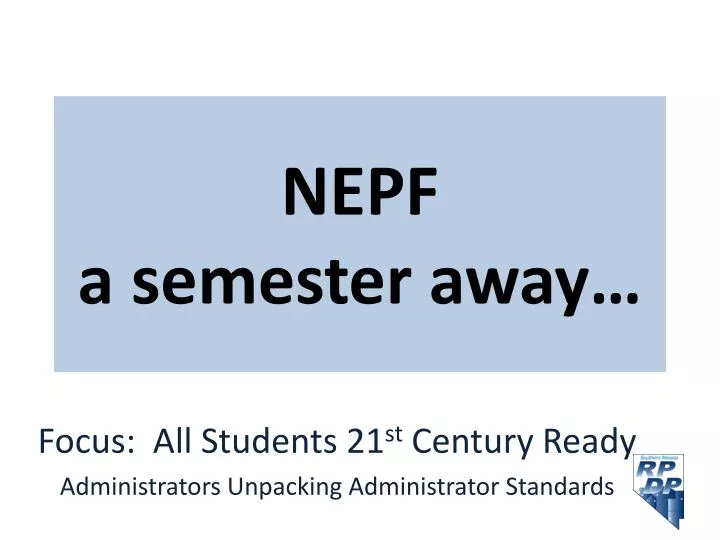 nepf a semester away