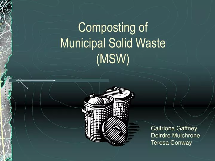 composting of municipal solid waste msw