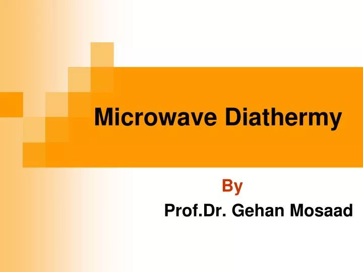 microwave diathermy