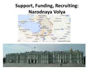Support, Funding, Recruiting: Narodnaya Volya
