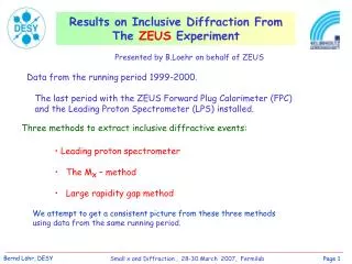 Results on Inclusive Diffraction From The ZEUS Experiment