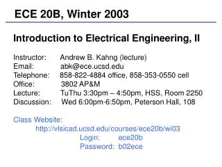 ECE 20B, Winter 2003