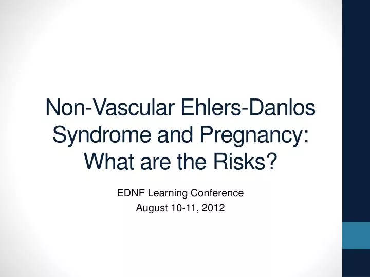 non vascular ehlers danlos syndrome and pregnancy what are the risks