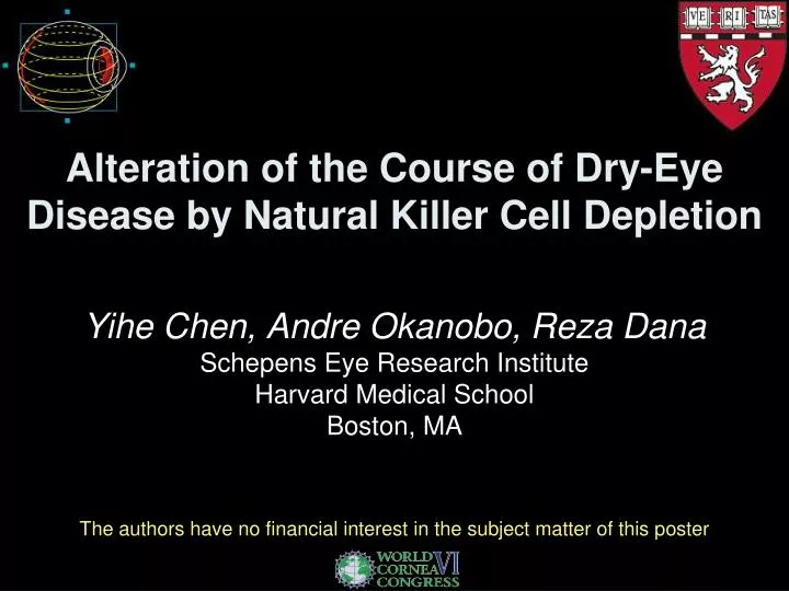 alteration of the course of dry eye disease by natural killer cell depletion