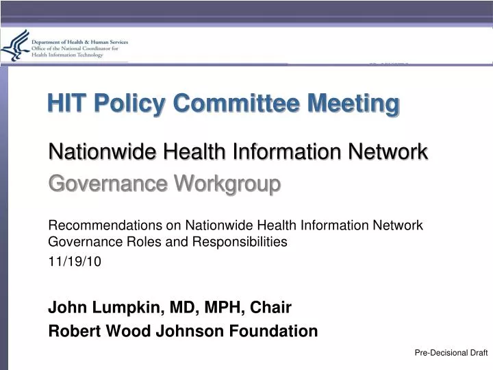 hit policy committee meeting