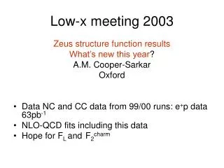 Low-x meeting 2003
