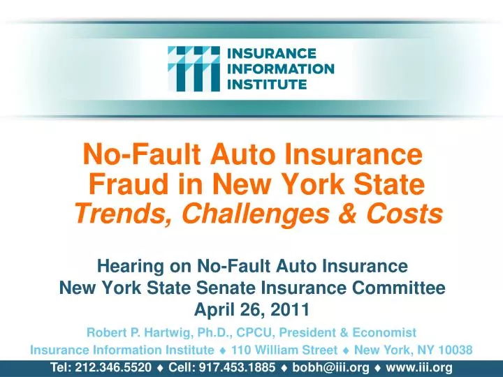 no fault auto insurance fraud in new york state trends challenges costs