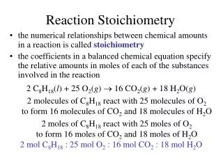 Reaction Stoichiometry