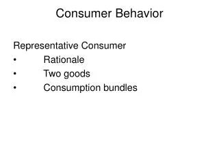 Consumer Behavior