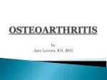 OSTEOARTHRITIS - slide 1