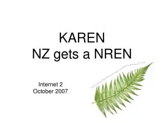 KAREN NZ gets a NREN