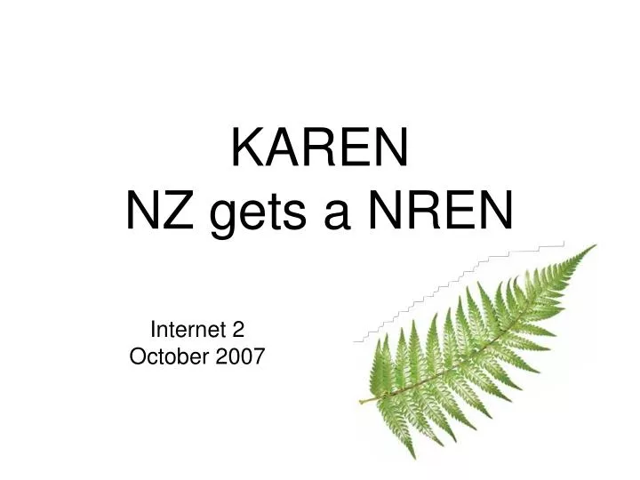 karen nz gets a nren