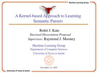 A Kernel-based Approach to Learning Semantic Parsers