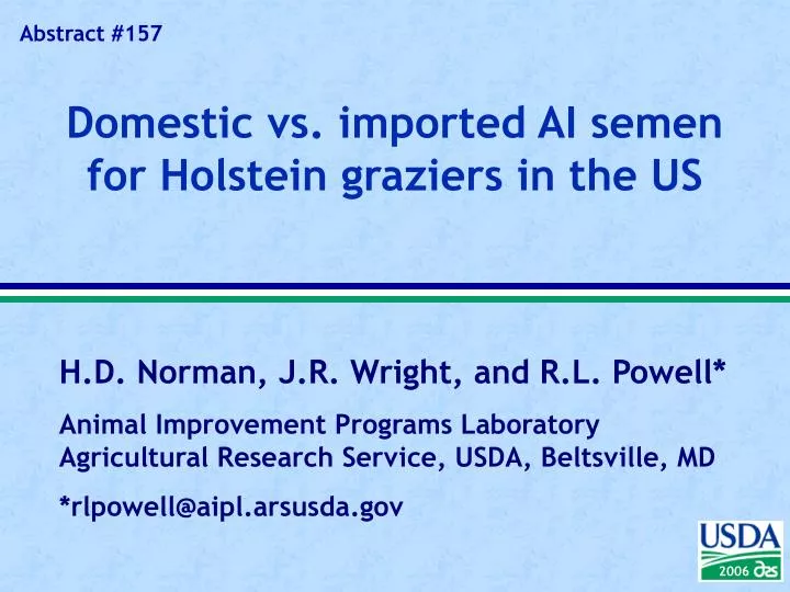 domestic vs imported ai semen for holstein graziers in the us