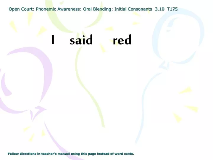 open court phonemic awareness oral blending initial consonants 3 10 t175