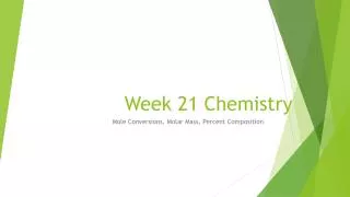 Week 21 Chemistry