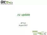 .nz update - slide 1