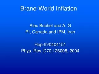 Brane-World Inflation