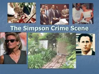 The Simpson Crime Scene