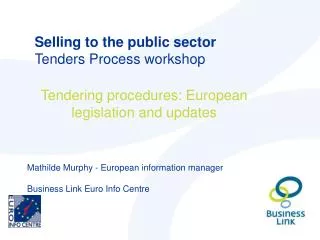 Selling to the public sector Tenders Process workshop