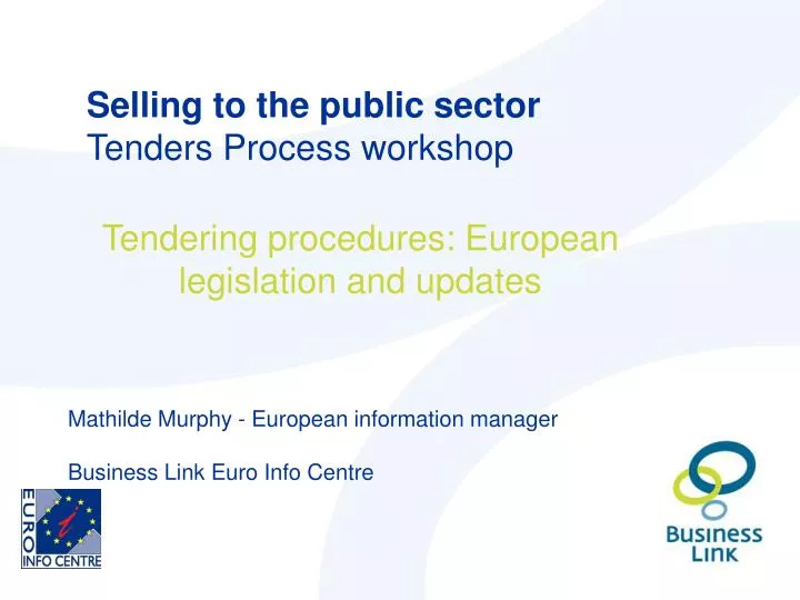 selling to the public sector tenders process workshop