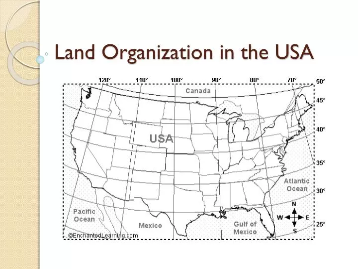 land organization in the usa