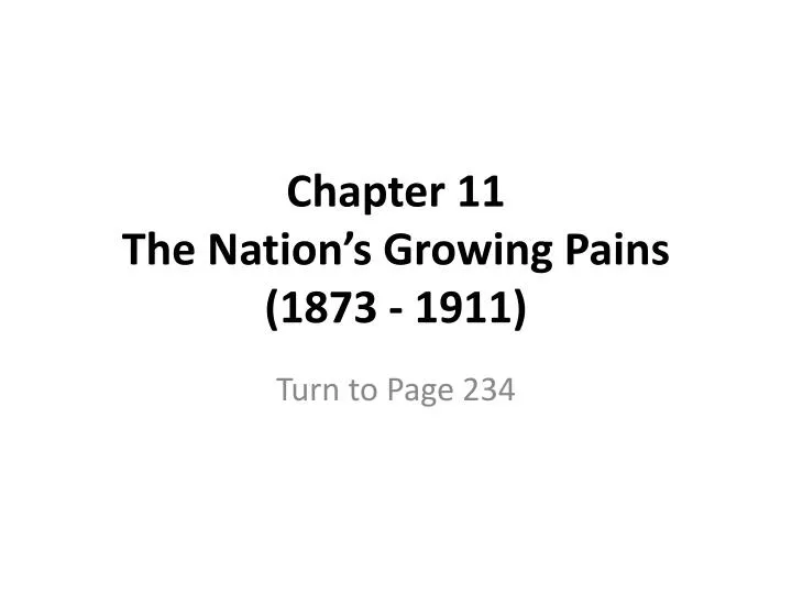 chapter 11 the nation s growing pains 1873 1911