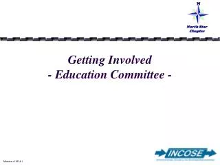 Getting Involved - Education Committee -