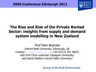 ERES Conference Edinburgh 2012