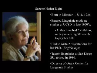 Suzette Haden Elgin