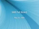 SAB Full Board - slide 1
