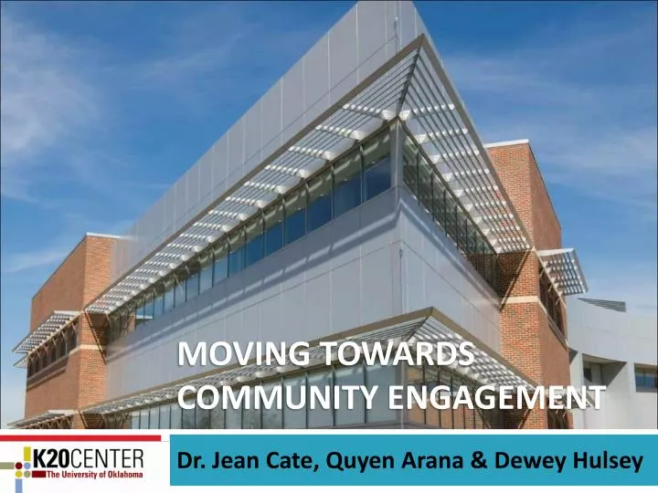 moving towards community engagement