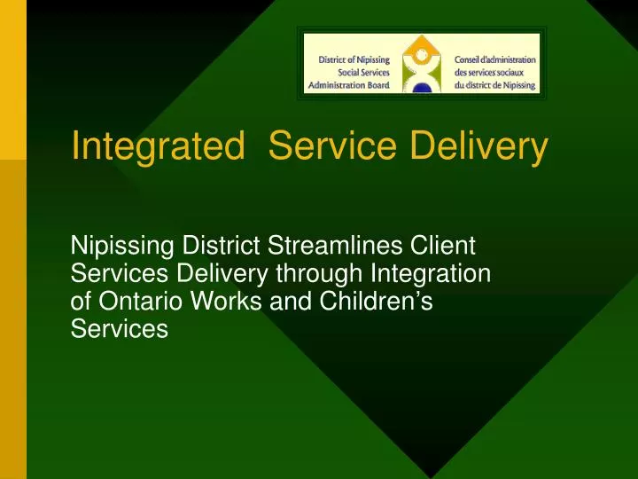 integrated service delivery