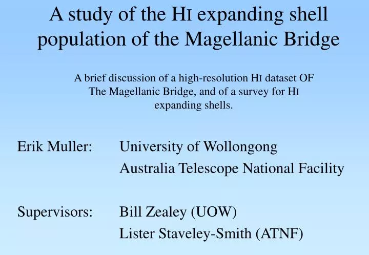 a study of the h i expanding shell population of the magellanic bridge