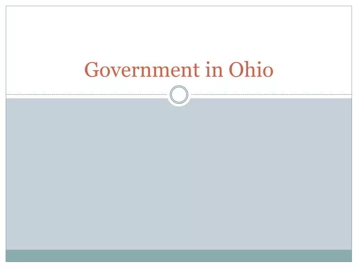 government in ohio