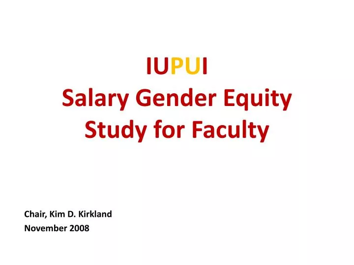 iu pu i salary gender equity study for faculty