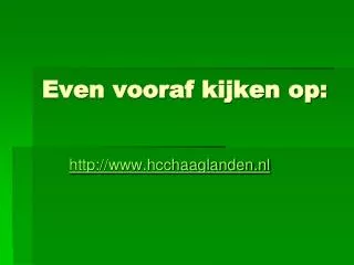 even vooraf kijken op