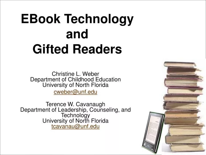 ebook technology and gifted readers