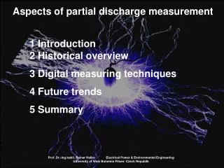 Aspects of partial discharge measurement