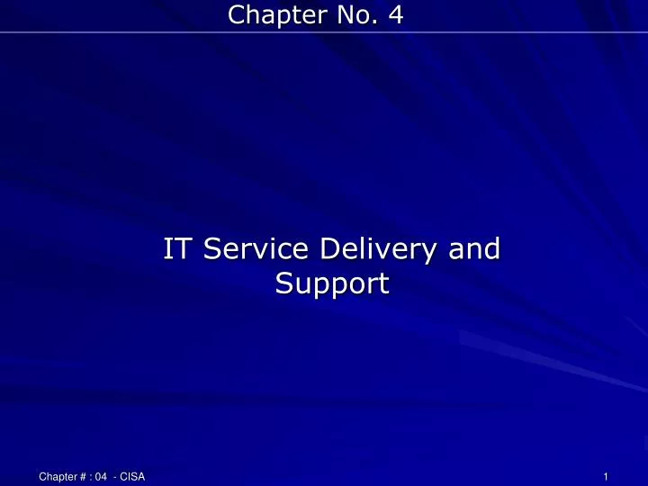 it service delivery and support