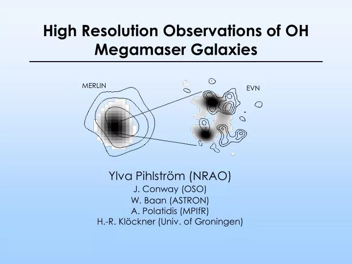 high resolution observations of oh megamaser galaxies
