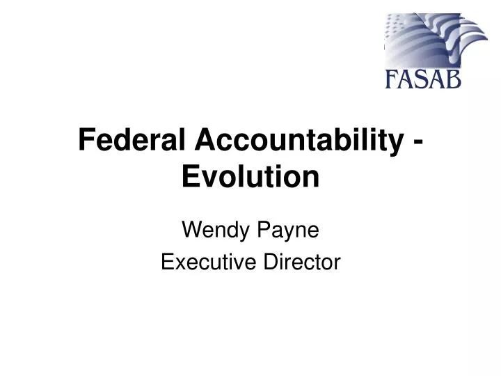 federal accountability evolution
