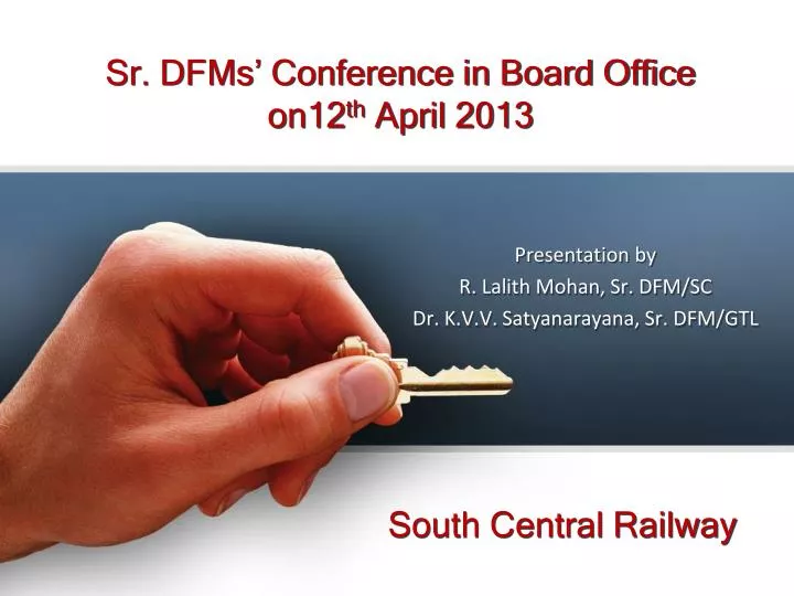 sr dfms conference in board office on12 th april 2013