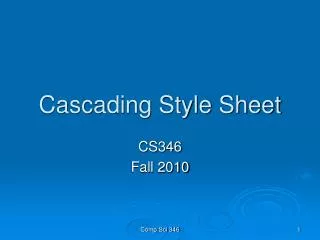 Cascading Style Sheet