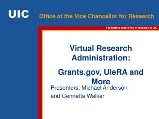 Office of the Vice Chancellor for Research