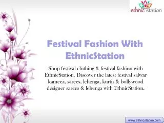 Women's Festival Clothing at EthnicStation